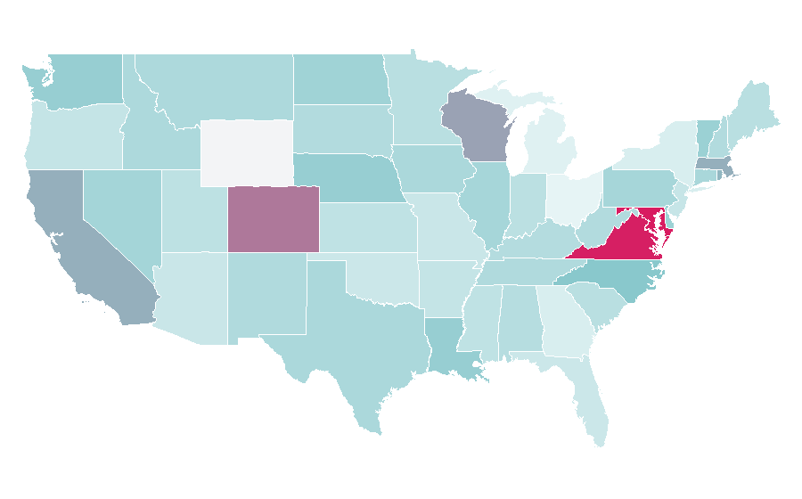 Affinity by region — BodyPump, United States