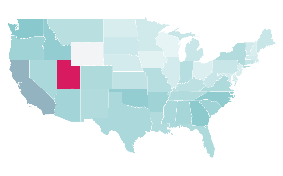 Affinität nach Region — Bohemian style, USA