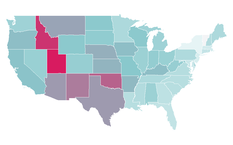 Affinity by region — Bolt (2008 film), United States