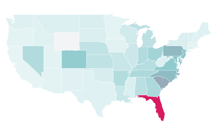 Affinity by region — Bonefish Grill, United States