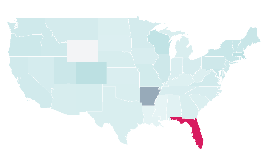 Affinity by region — Bono, United States