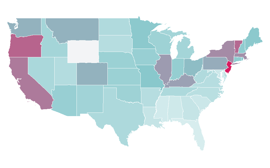 Affinity by region — Boogie Nights, United States