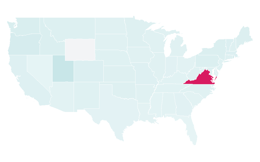 Affinity by region — Bookbinding, United States