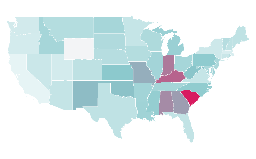 Affinity by region — BookIt.com, United States