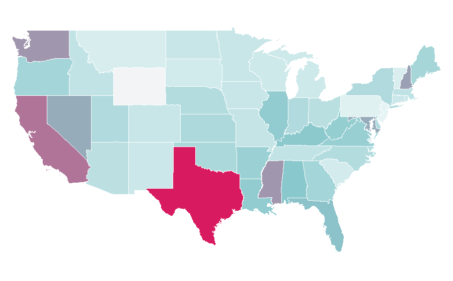 Affinity by region — Booths, United States