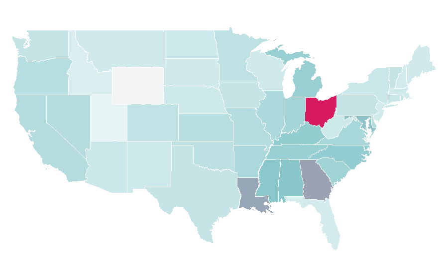 Affinity by region — Bootsy Collins, United States