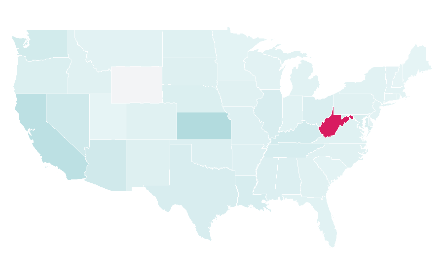Affinity by region — Bosley, United States