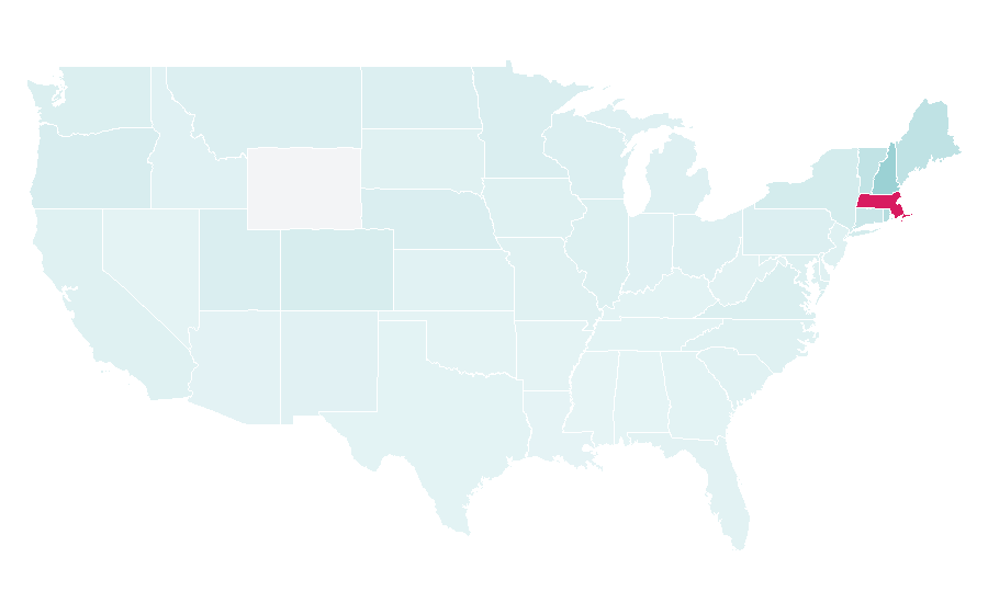 Affinity by region — Boston Marathon, United States
