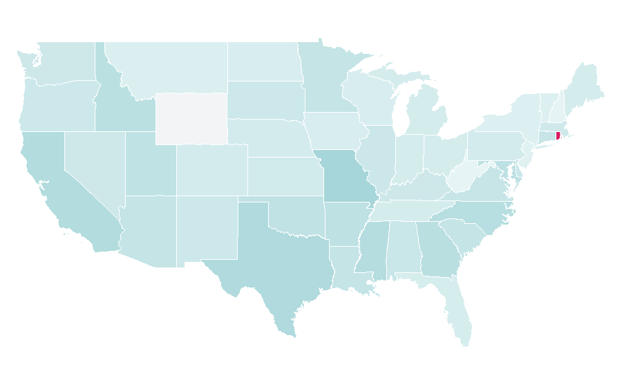 Affinity by region — Boundaries, United States