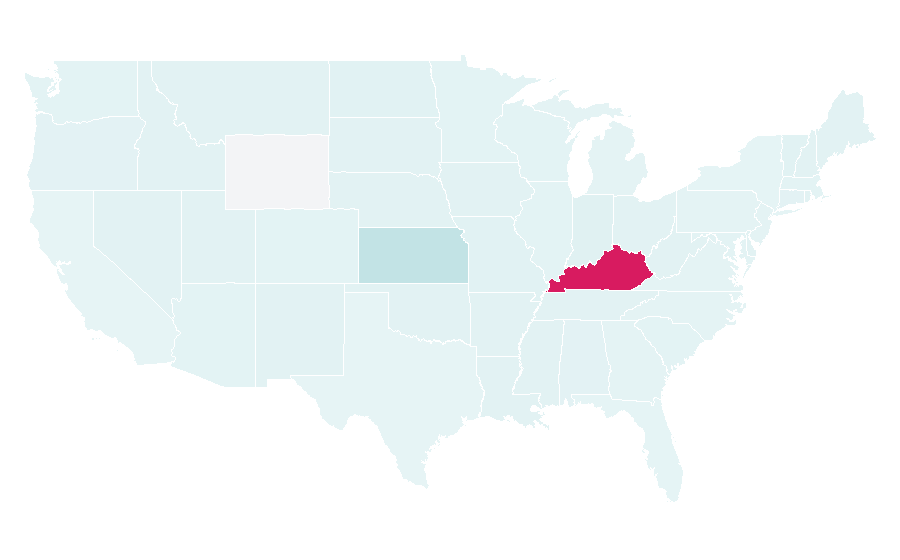 Affinity by region — Bourbon County, Kentucky, United States
