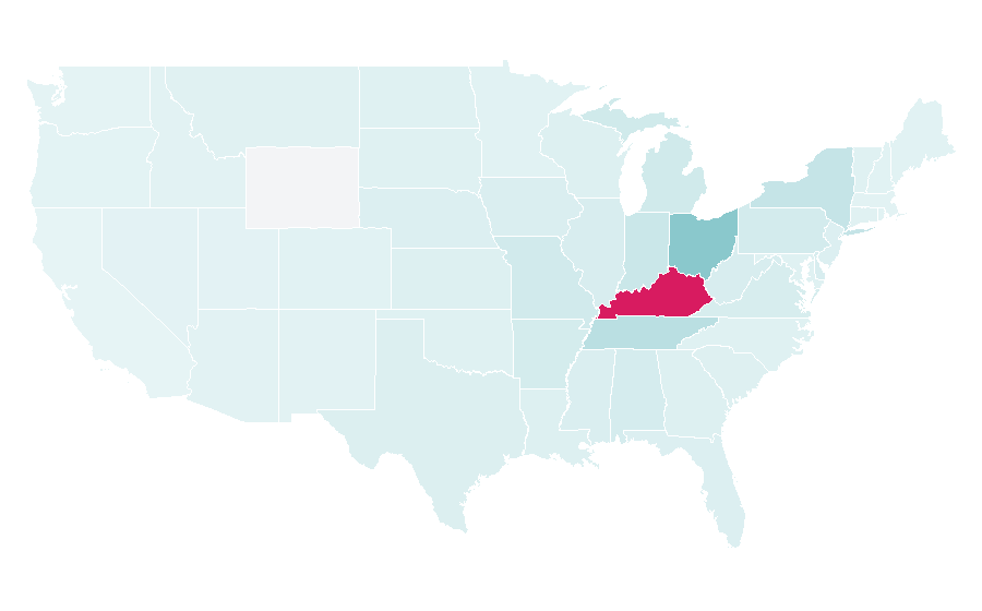 Affinity by region — Bowling Green, Kentucky, United States