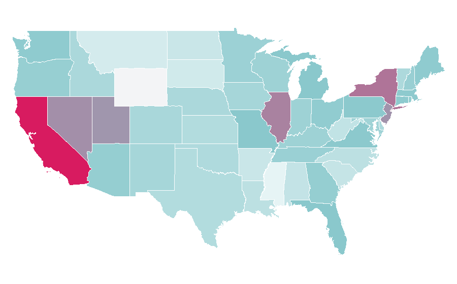 Affinity by region — Box Office Mojo, United States