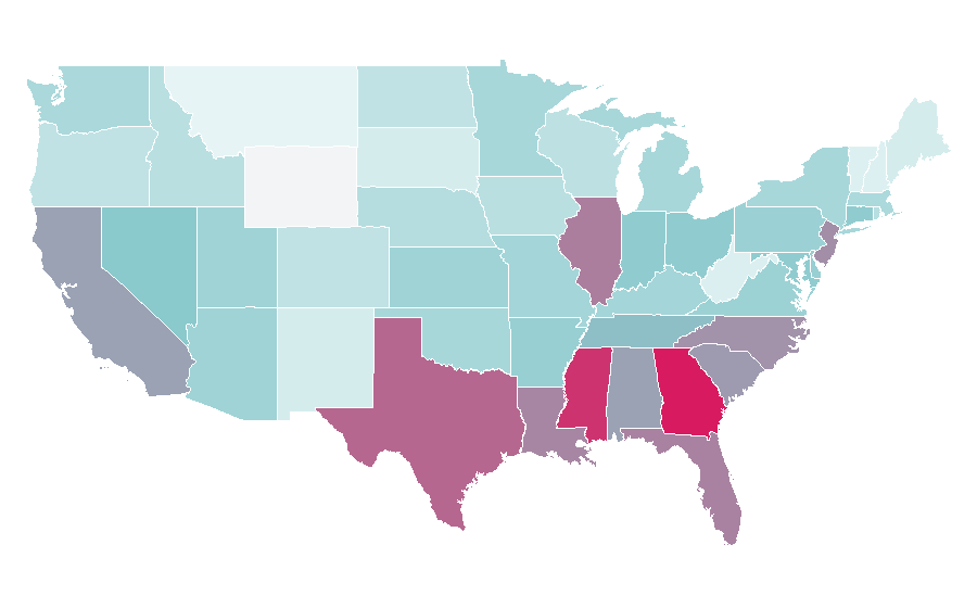 Affinity by region — Box truck, United States