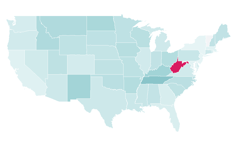Affinity by region — Brad Paisley, United States
