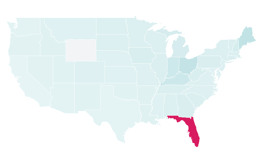Affinity by region — Bradenton, Florida, United States