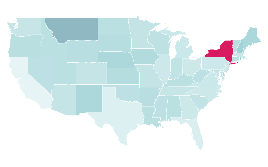Affinity by region — Brain fitness, United States