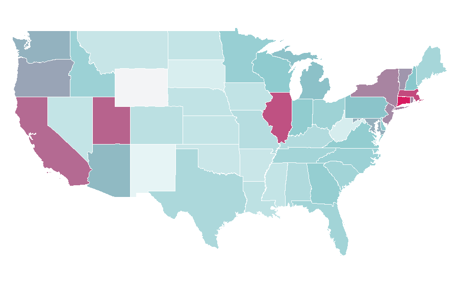 Affinity by region — Brandy, United States