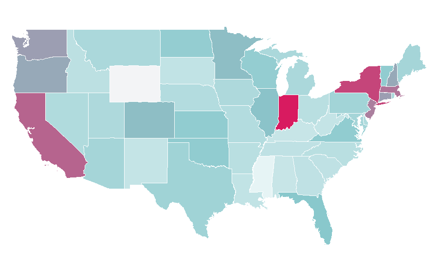 Affinity by region — Braun (company), United States