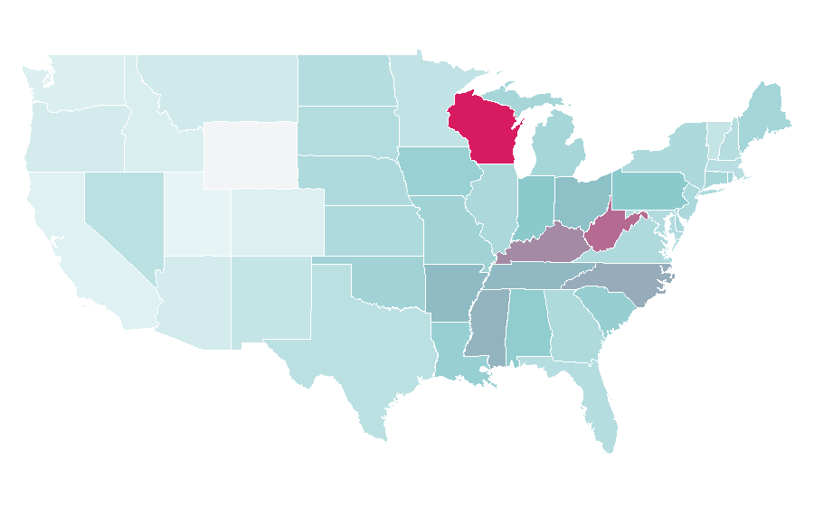 Affinity by region — Braun Strowman, United States