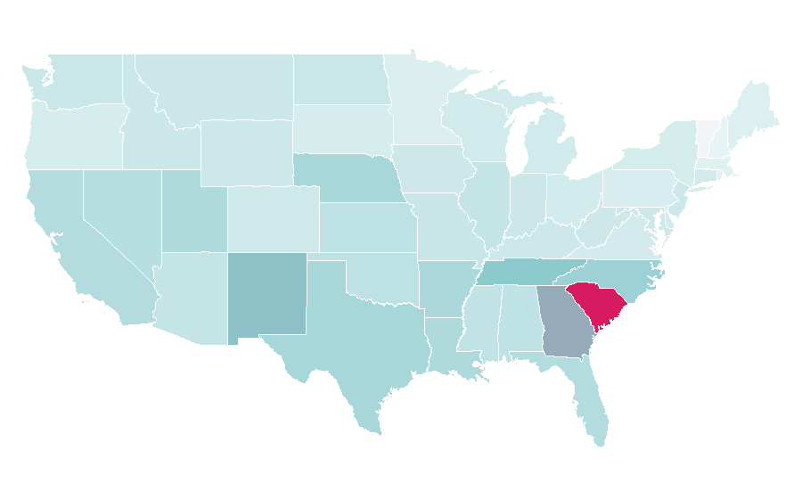 Affinity by region — Brazilian Waxing, United States