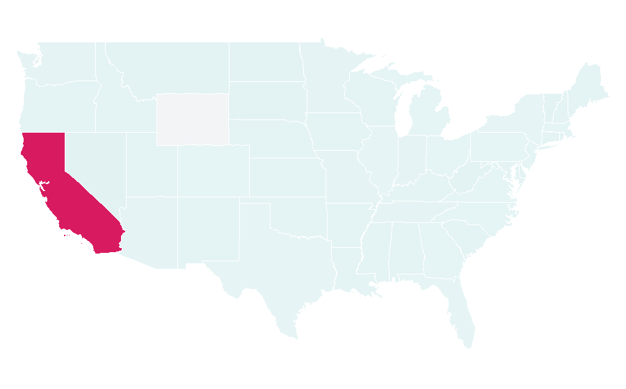 Affinity by region — Brea Mall, United States
