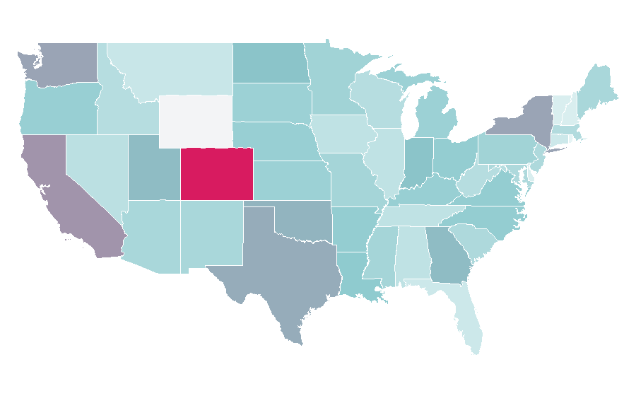 Affinity by region — Bread (band), United States