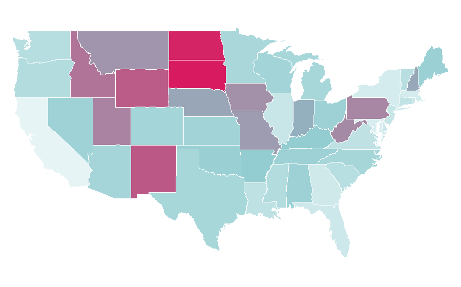 Affinity by region — Breaking Benjamin, United States
