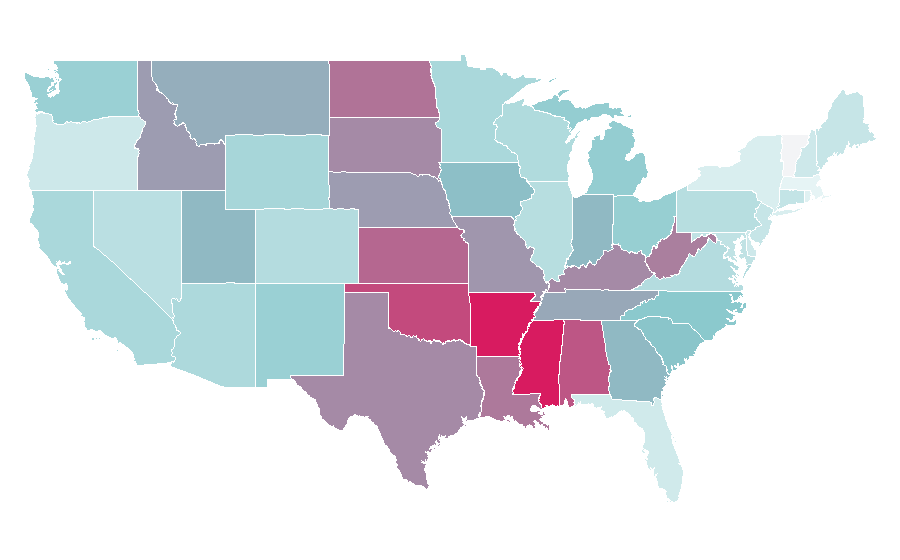 Affinity by region — Breast pump, United States