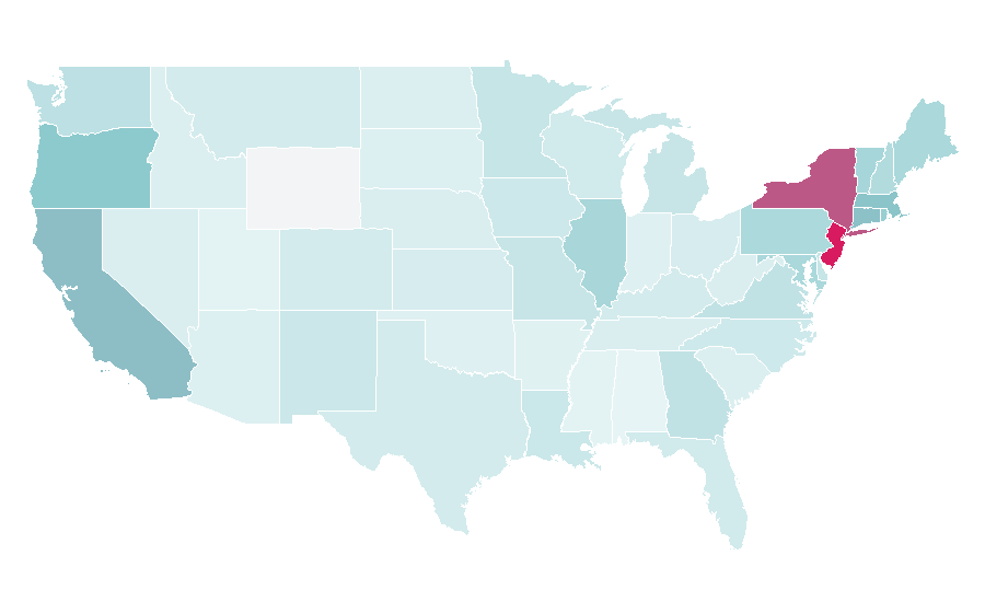 Affinity by region — Breathless (1960 film), United States