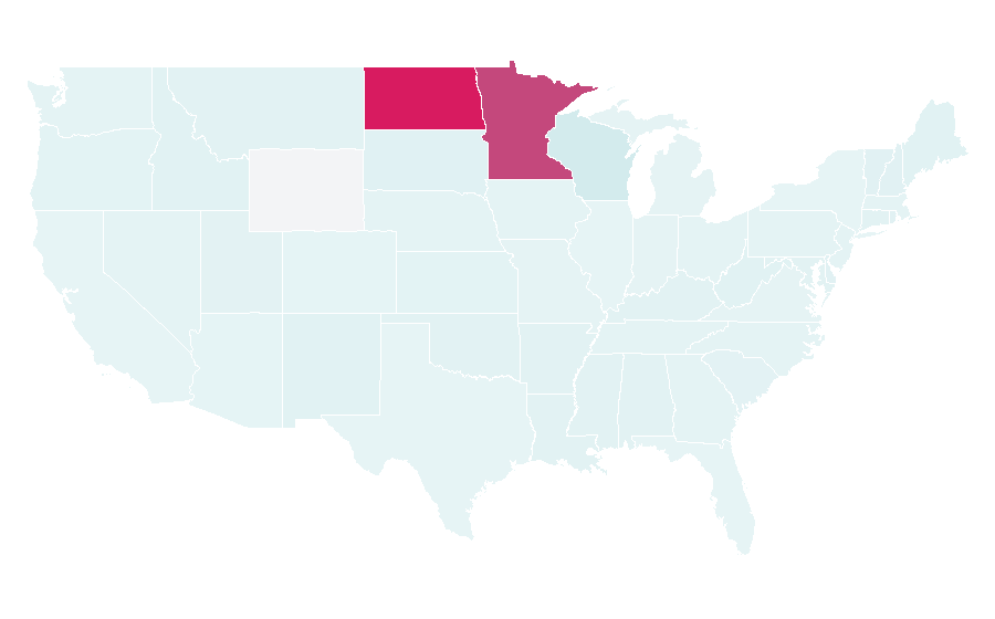 Affinity by region — Bremer Bank, United States