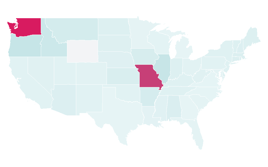 Affinity by region — Brendan Donovan, United States