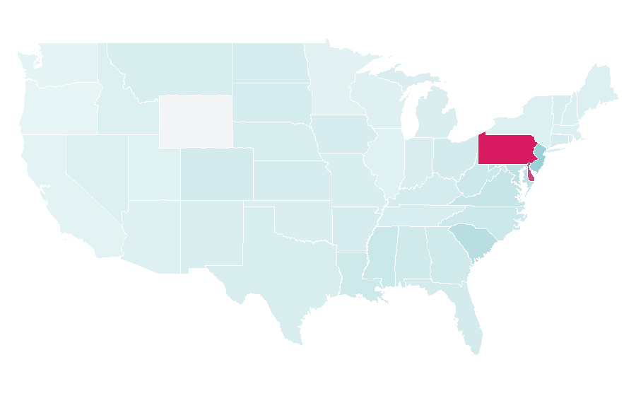 Affinity by region — Brian Dawkins, United States