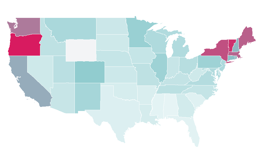 Affinity by region — Brian Eno, United States