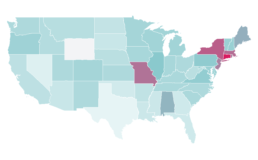 Affinity by region — Brian Williams, United States