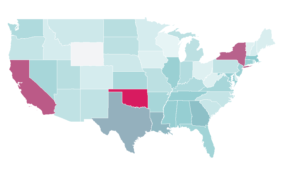 Affinity by region — Briefcase, United States