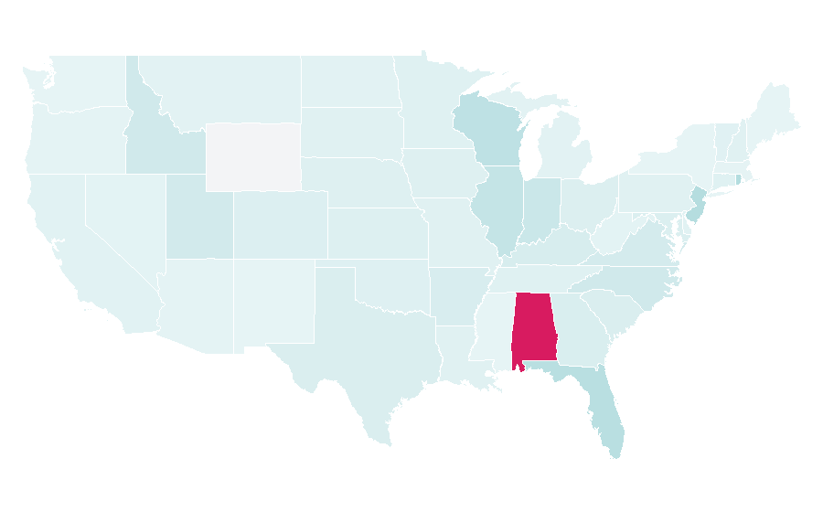 Affinity by region — Bright Star (film), United States