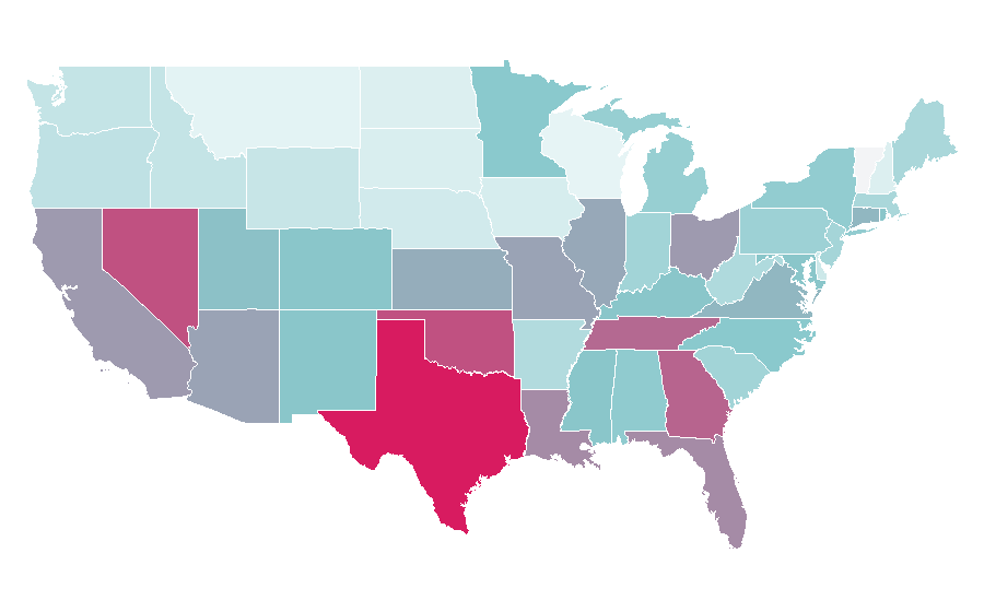 Affinity by region — Brink (video game), United States
