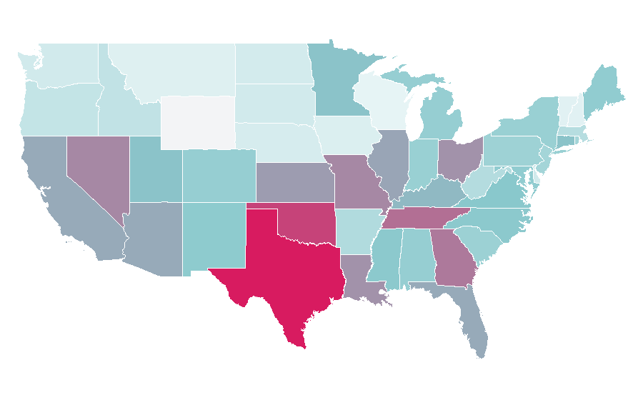 Affinity by region — Brink's, United States