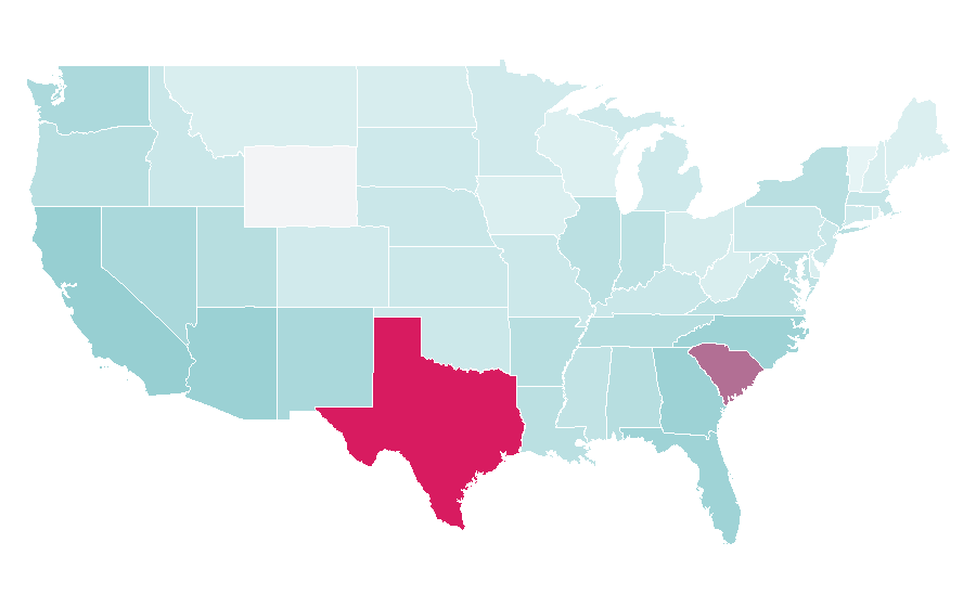 Affinity by region — Brisket, United States
