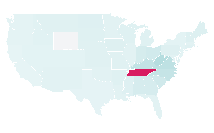 Affinity by region — Bristol Motor Speedway, United States