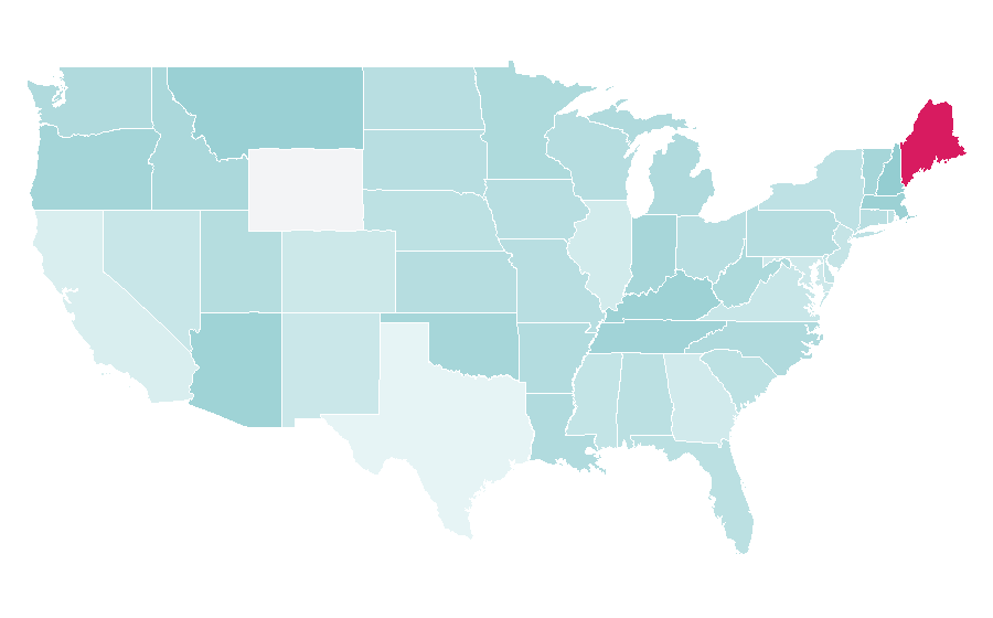 Affinity by region — Britain's Got Talent, United States