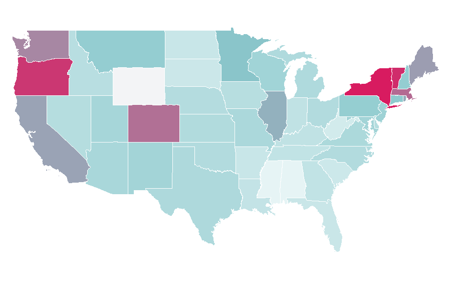 Affinity by region — Broad City, United States