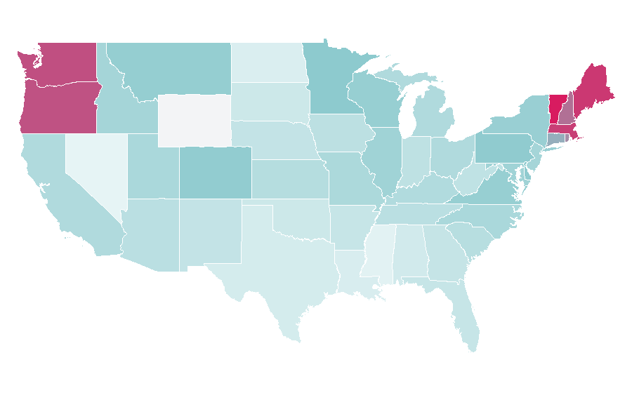 Affinity by region — Broadchurch, United States