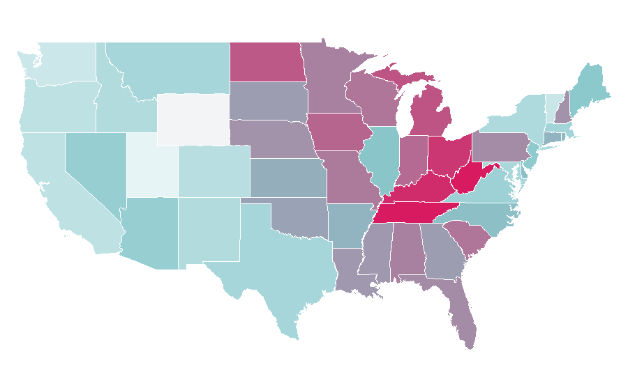 Affinity by region — Brooke Hogan, United States