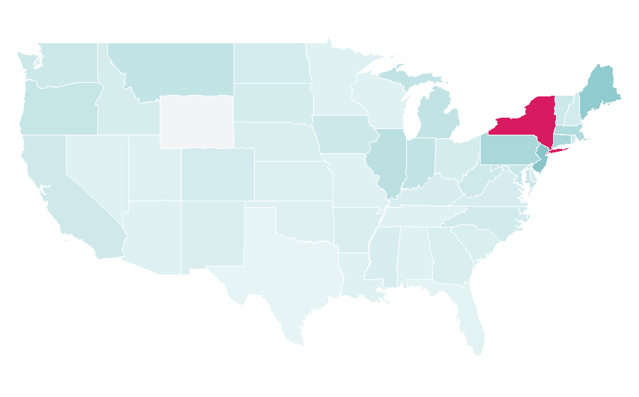 Affinity by region — BrooklynVegan, United States