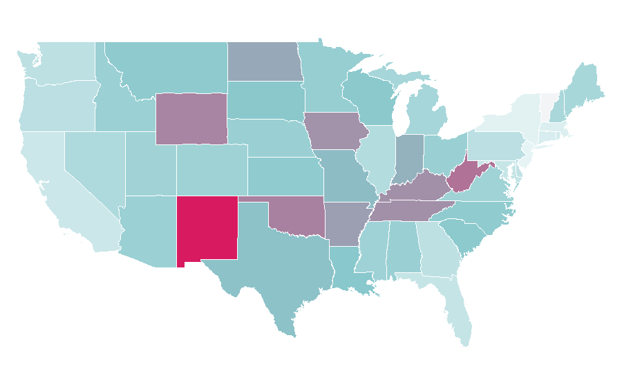 Affinity by region — Brooks & Dunn, United States
