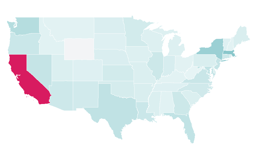 Affinität nach Region — Broth, USA