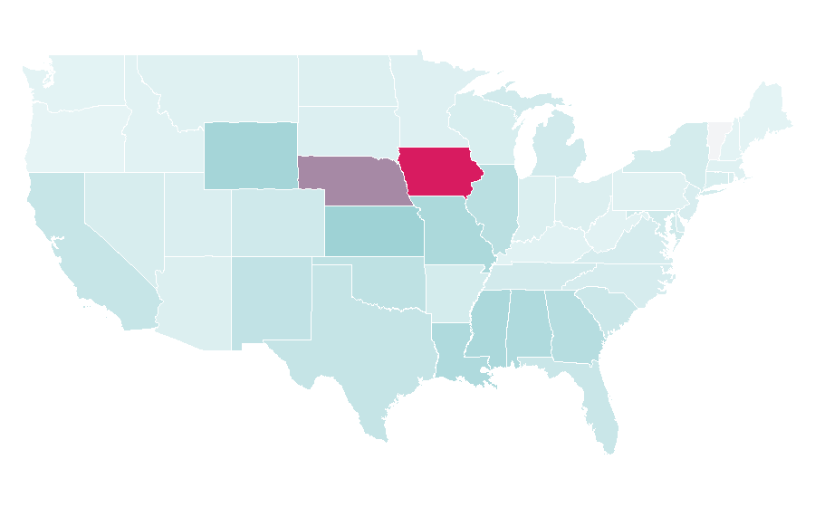 Affinity by region — Brown Shoe, United States