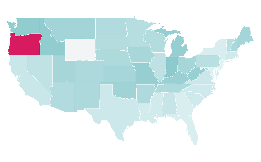 Affinity by region — Bruce Campbell, United States