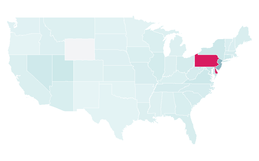 Affinity by region — Bryce Harper, United States